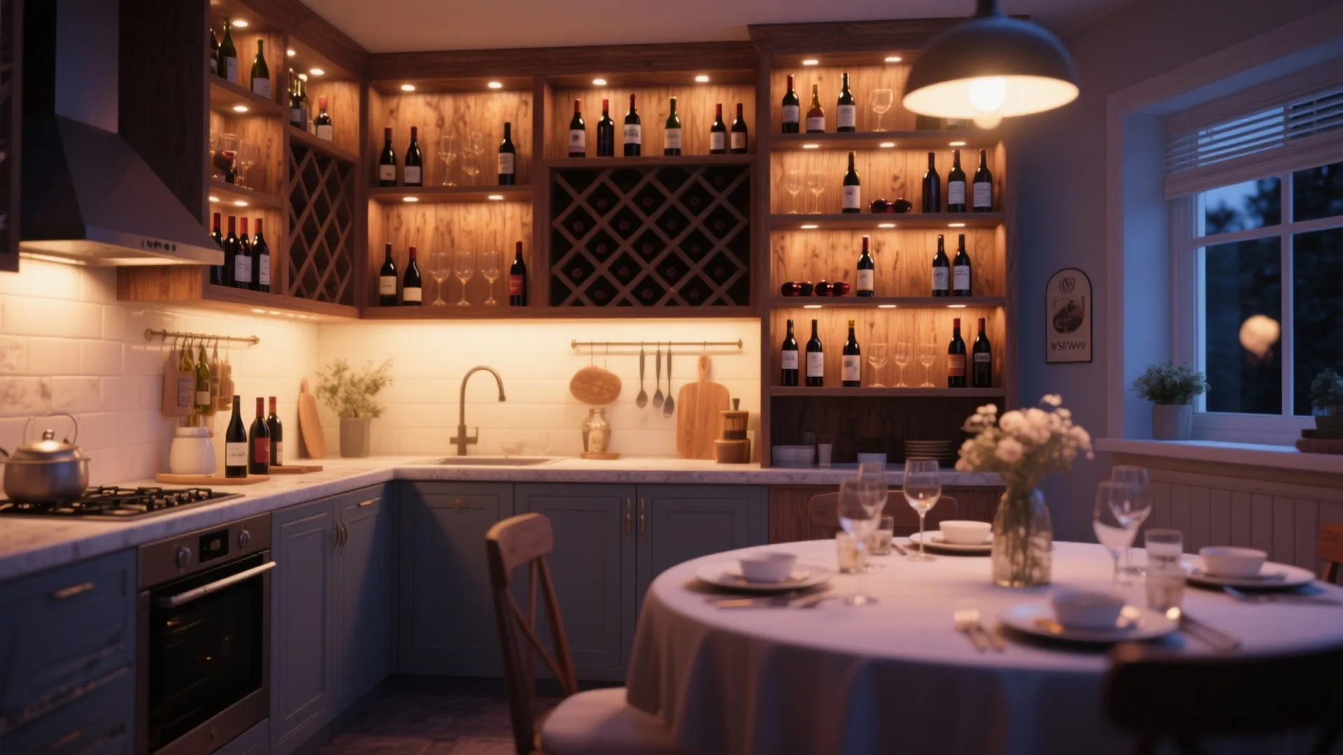 9. Built-In Wine Storage