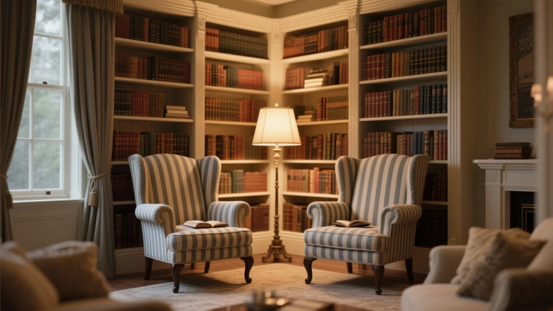 8. Wingback Chairs in Statement Fabric