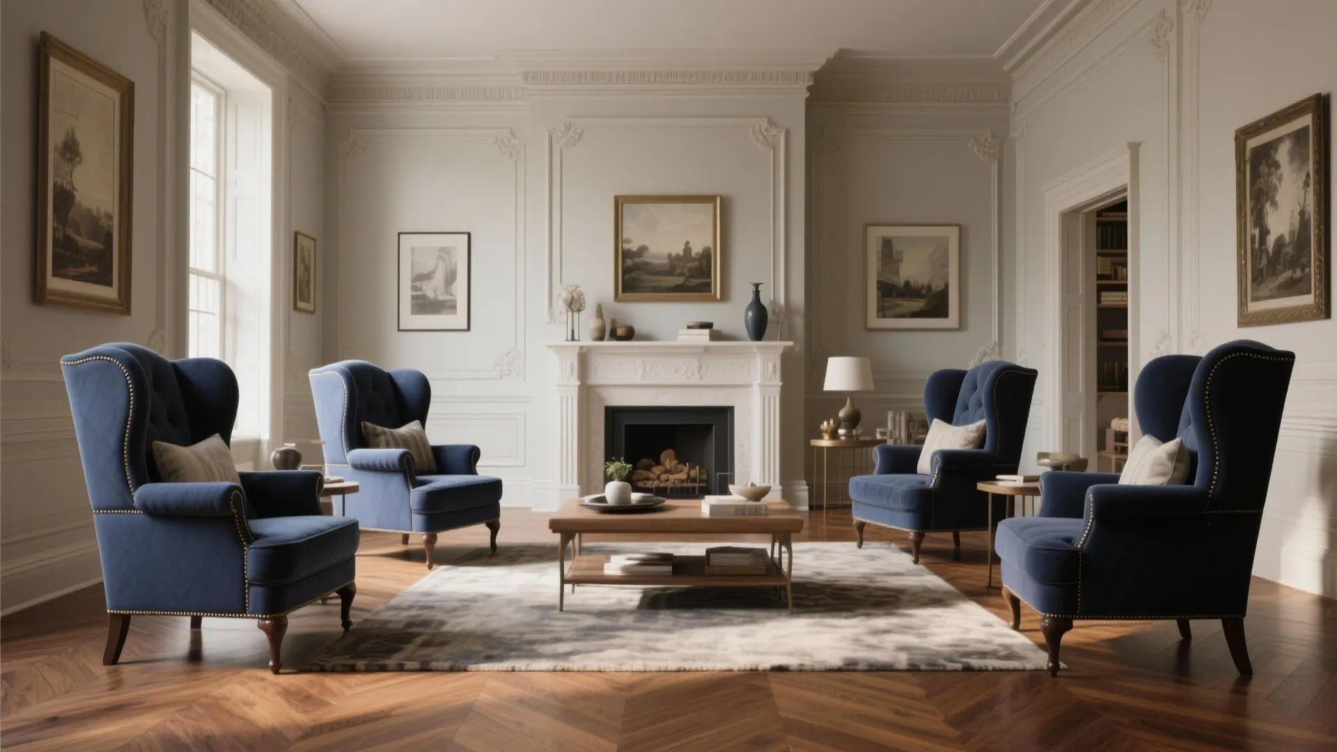 9. Wingback Chairs as Statement Pieces