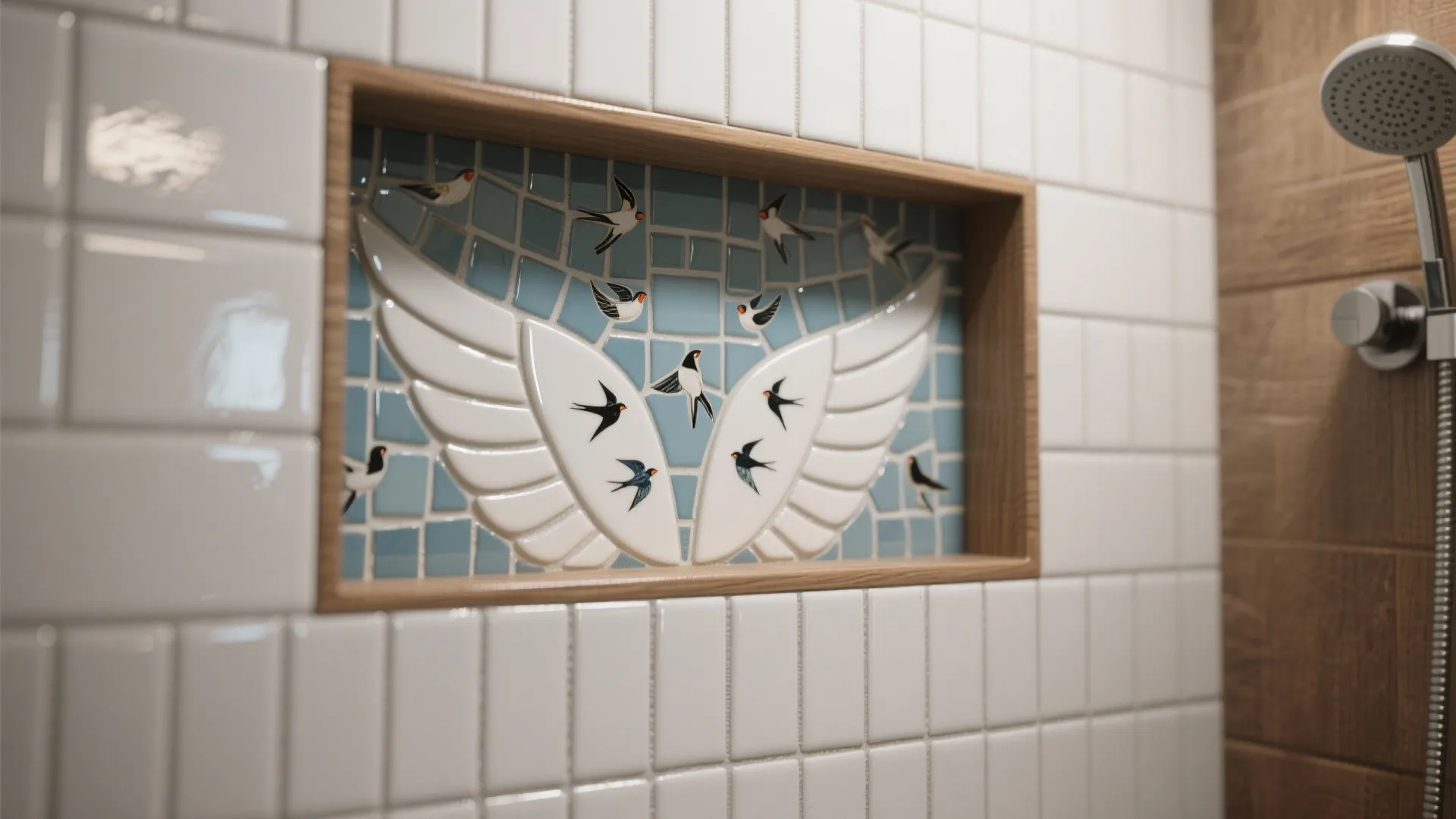 2. Tile Tales: Winged Patterns and Mosaics
