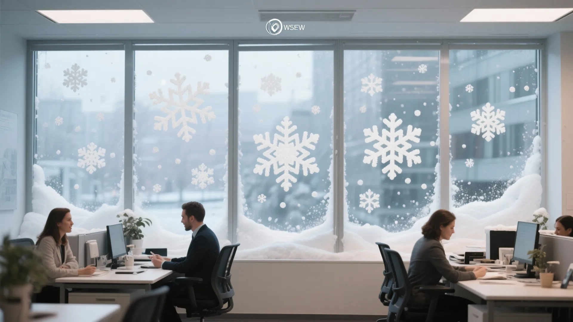 10. Winter Window Art