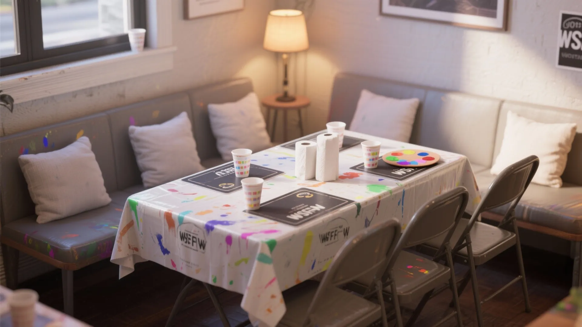 4. Choose seating and surfaces for easy cleanup