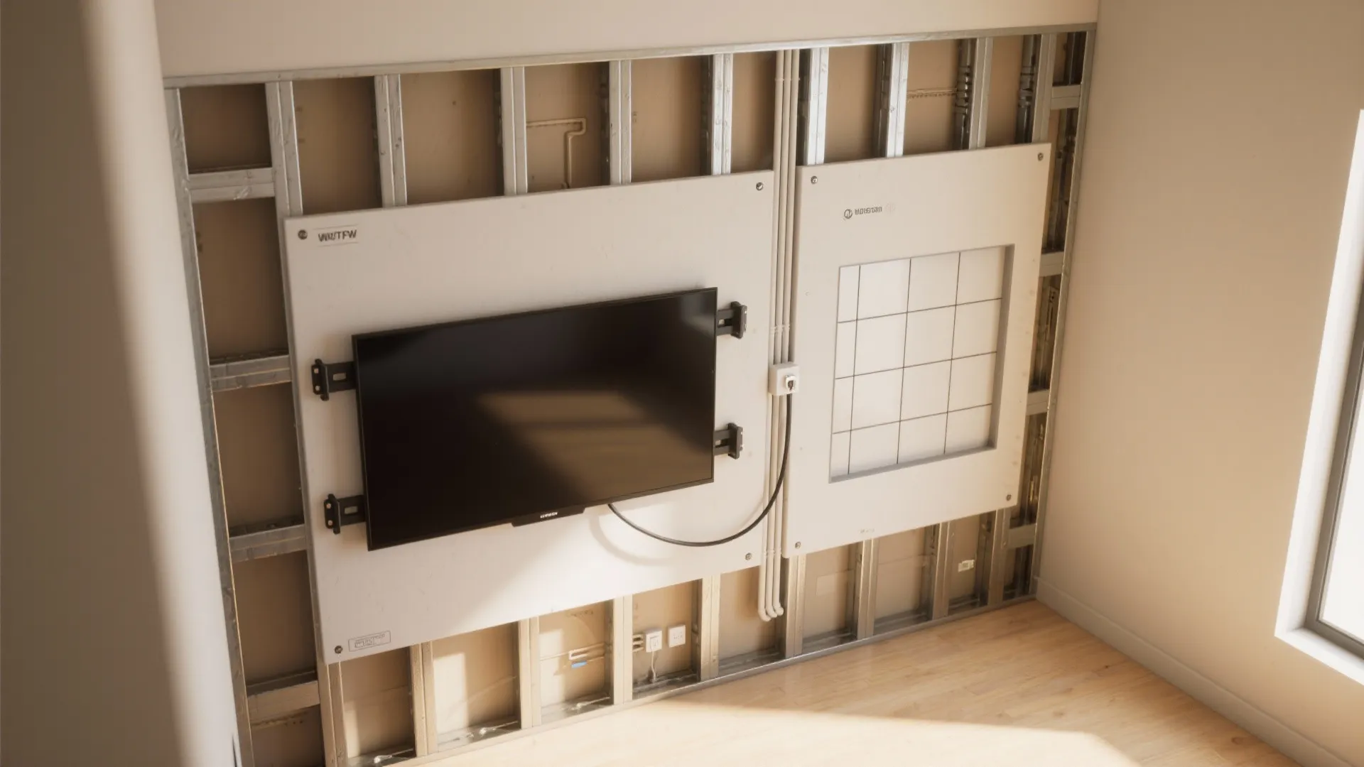 Tile Insets with Built-Ins and Perfect Wire Management