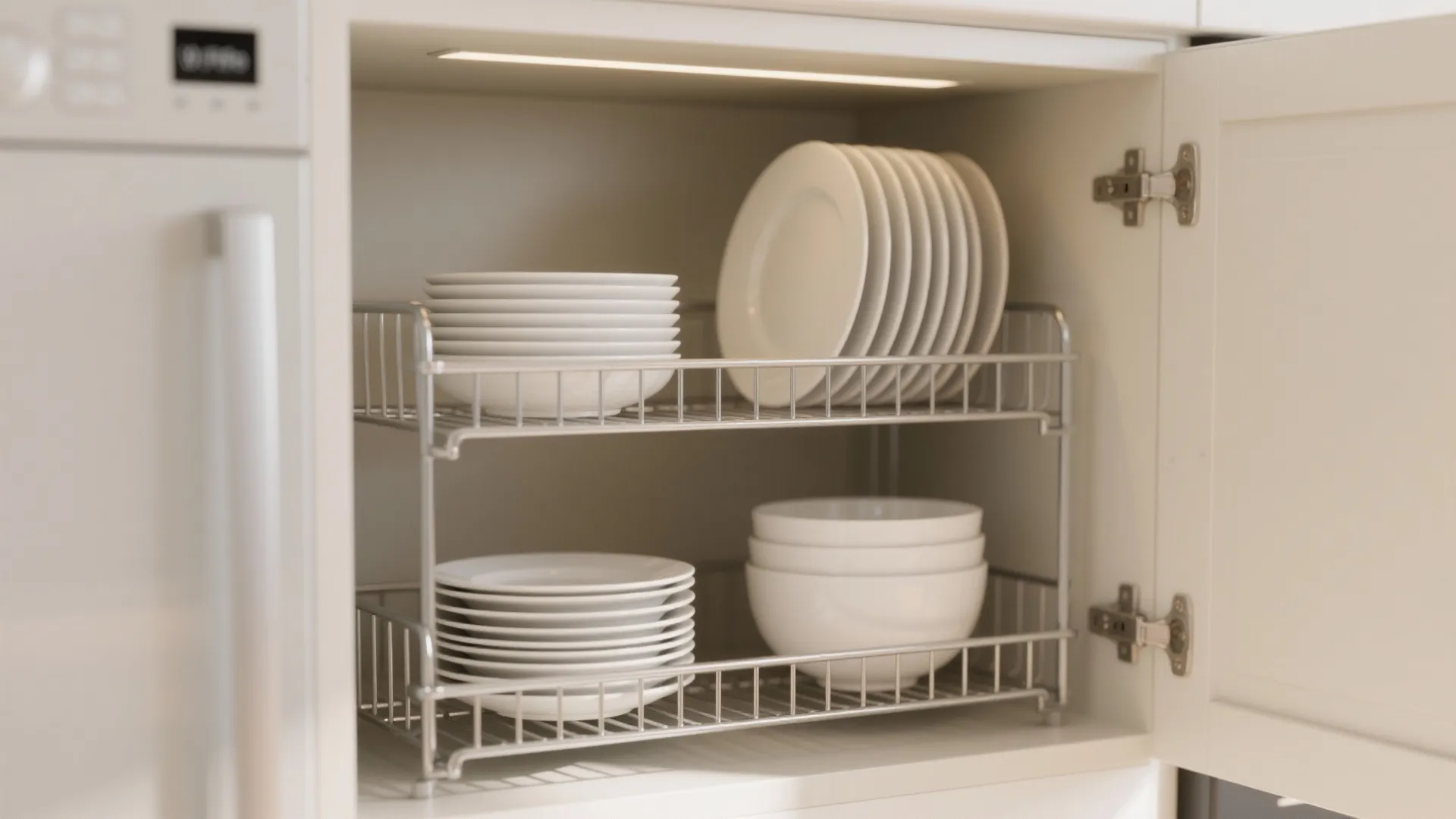 8. Wire Racks for Double-Level Storage
