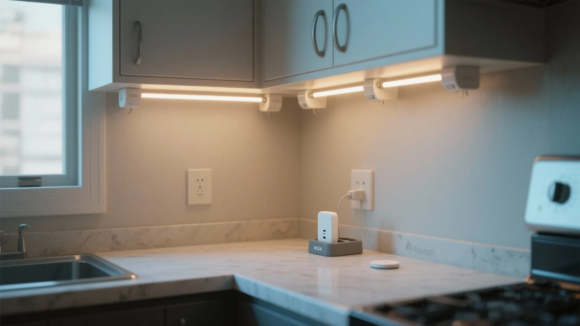 4. Rechargeable wireless strips — no wiring, big payoff