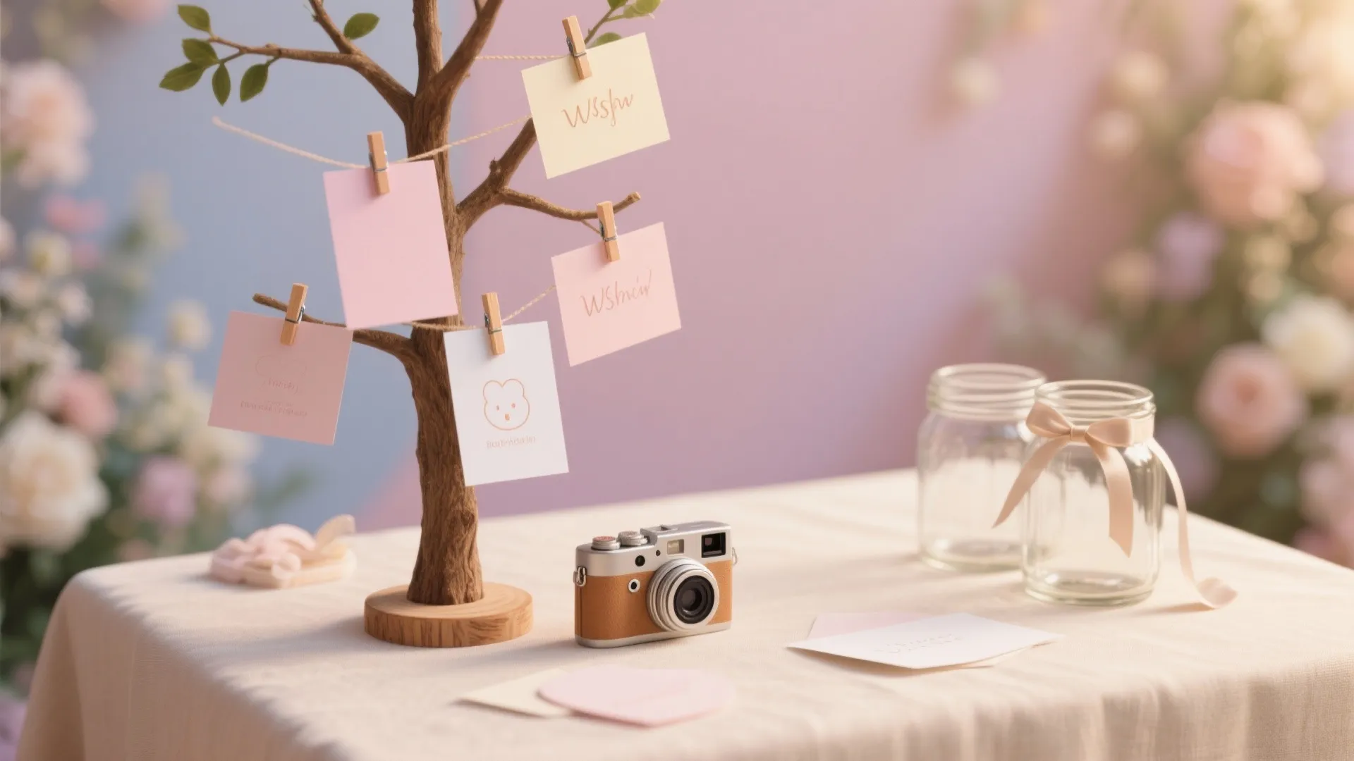 Interactive Decor: Wishes, Photos, and Keepsakes