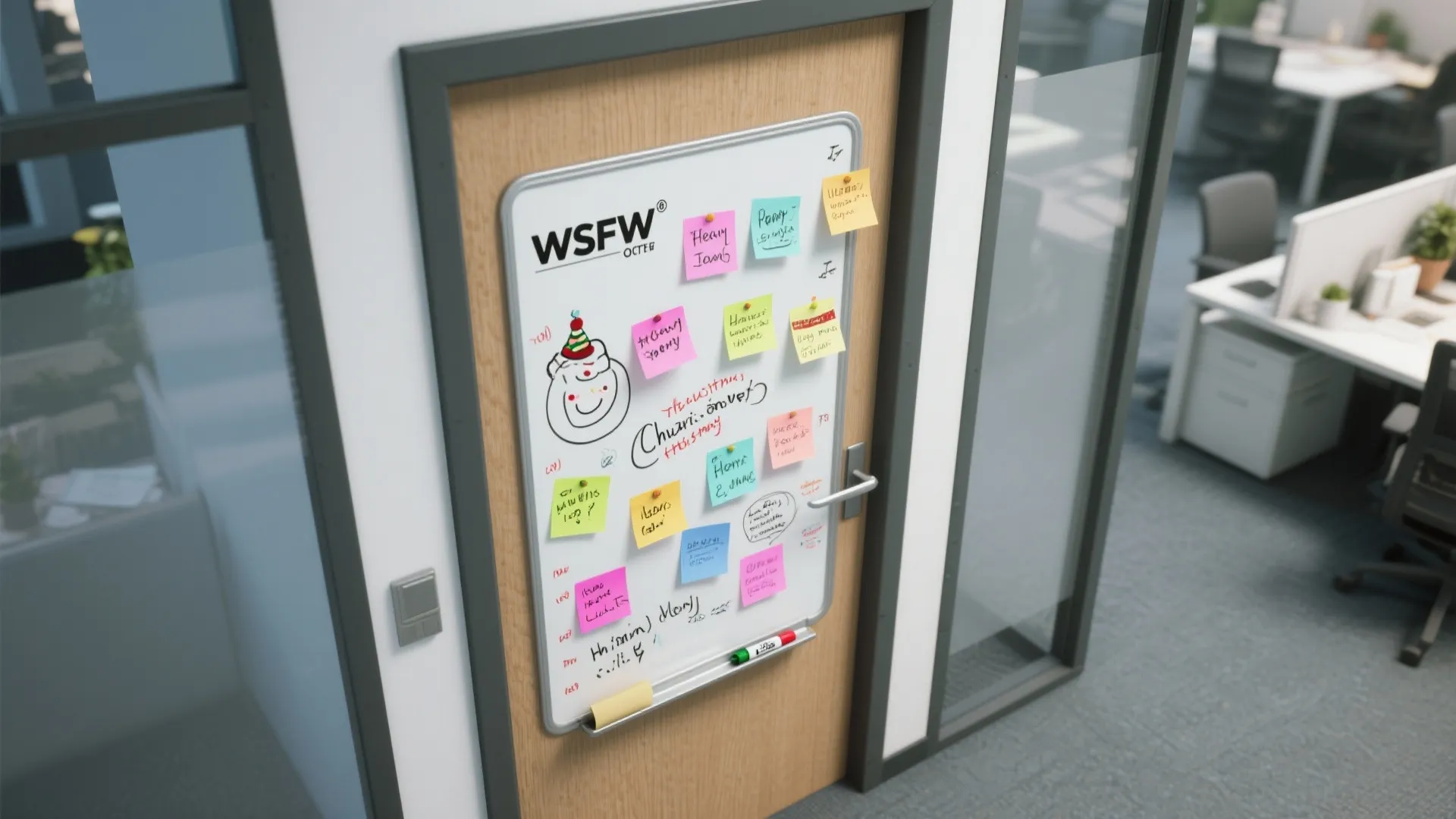 5. Interactive Door: Wishes & Wins Board