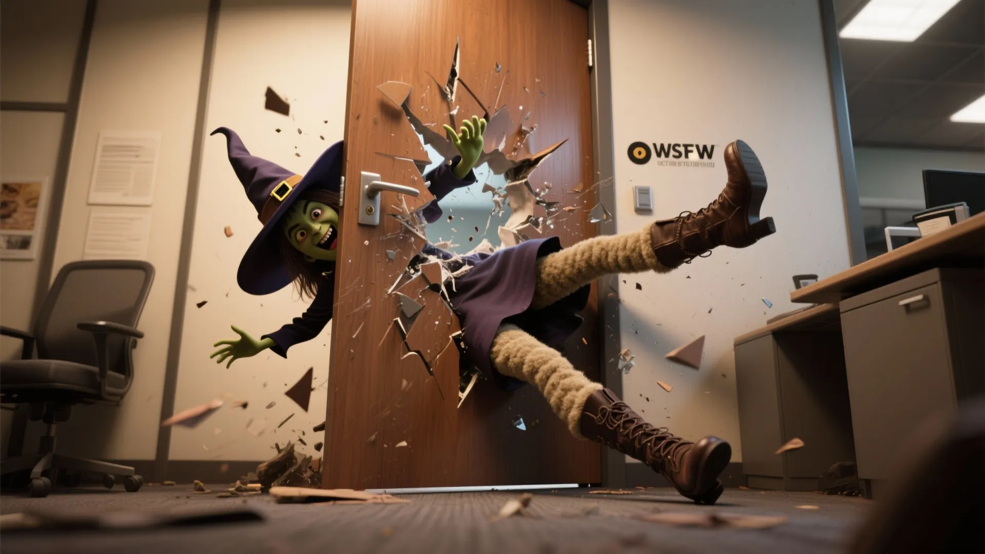 4. 3D Witch Crash