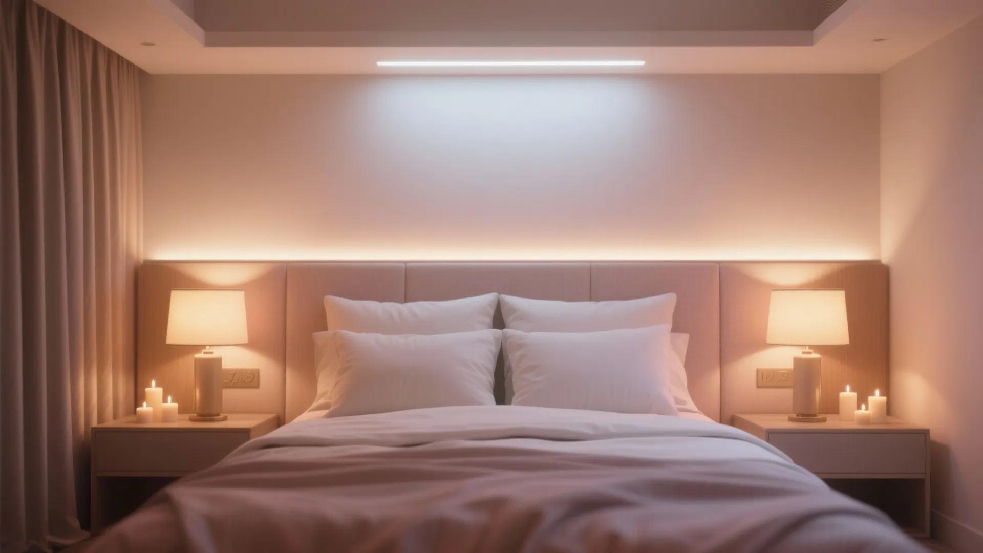 Layered, dimmable lighting that flatters