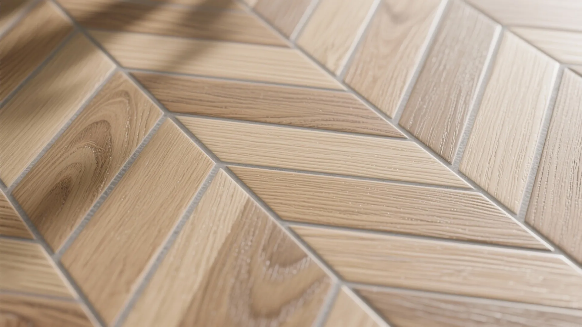 Warmth with 3D Wood-Look Chevron