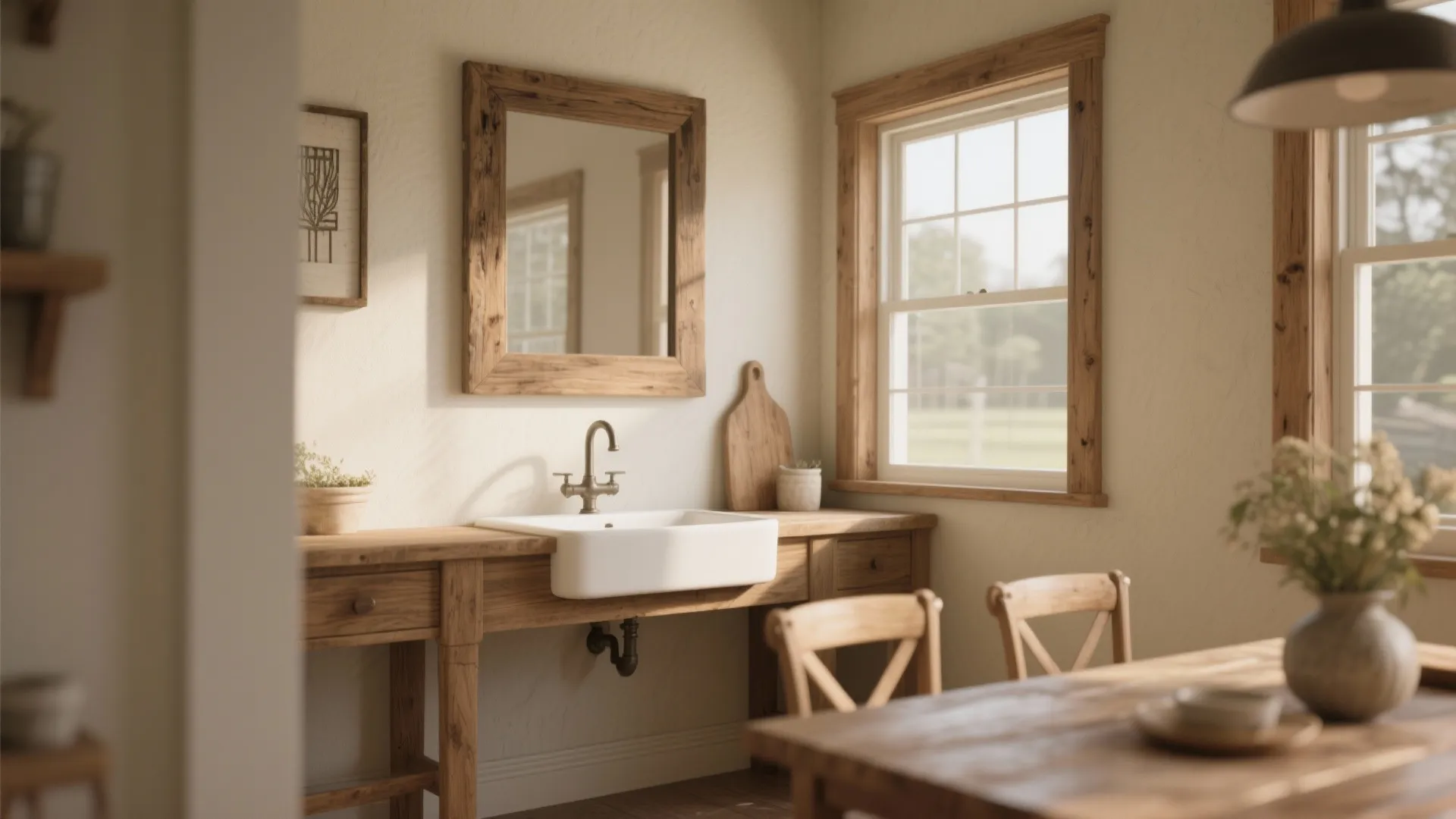 Wood Accents for Warmth