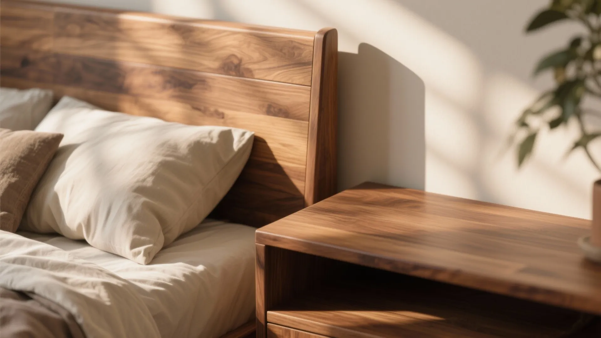 Wood accents for cozy ambiance