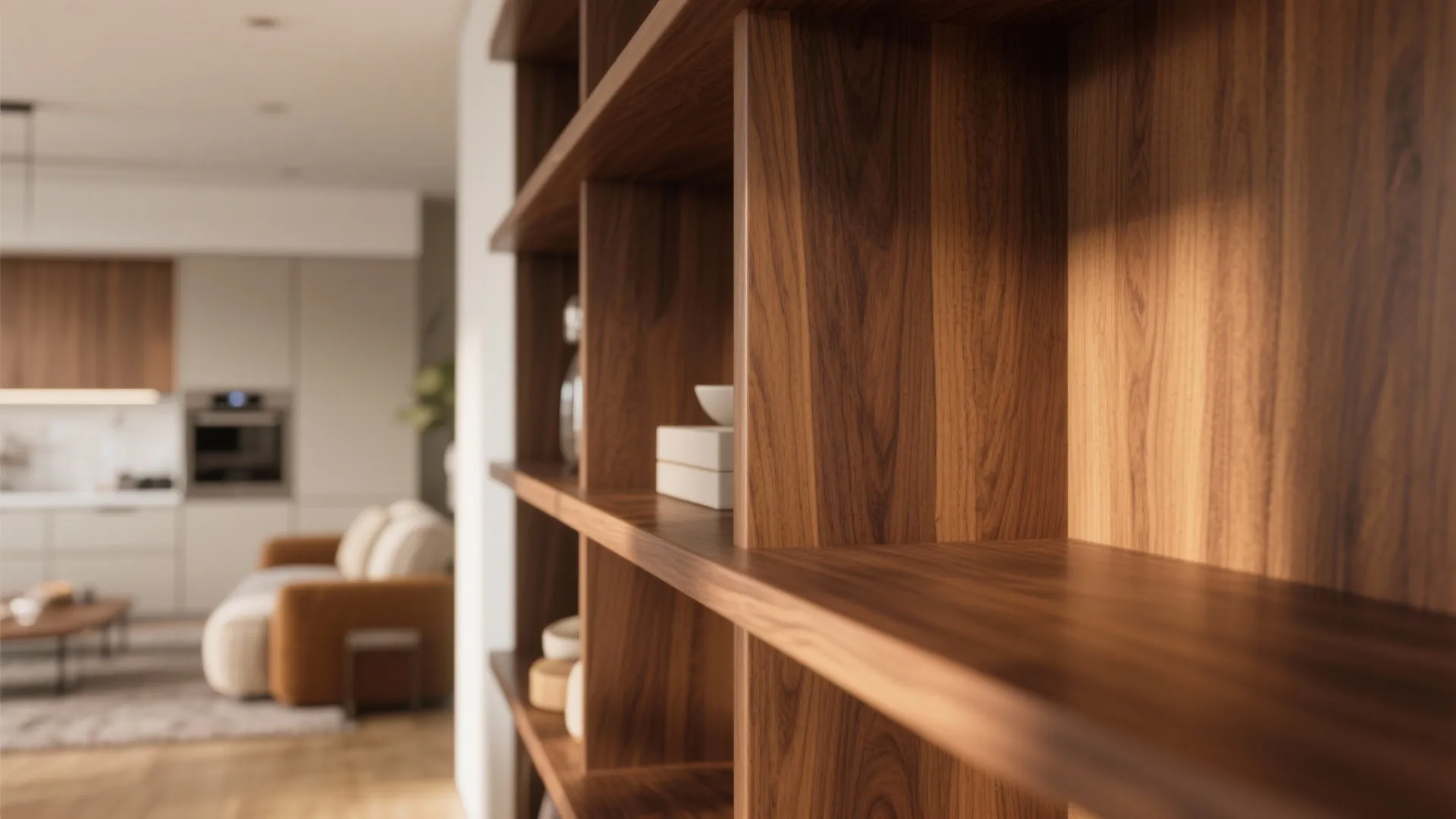 4. Warmth from Wood Accents