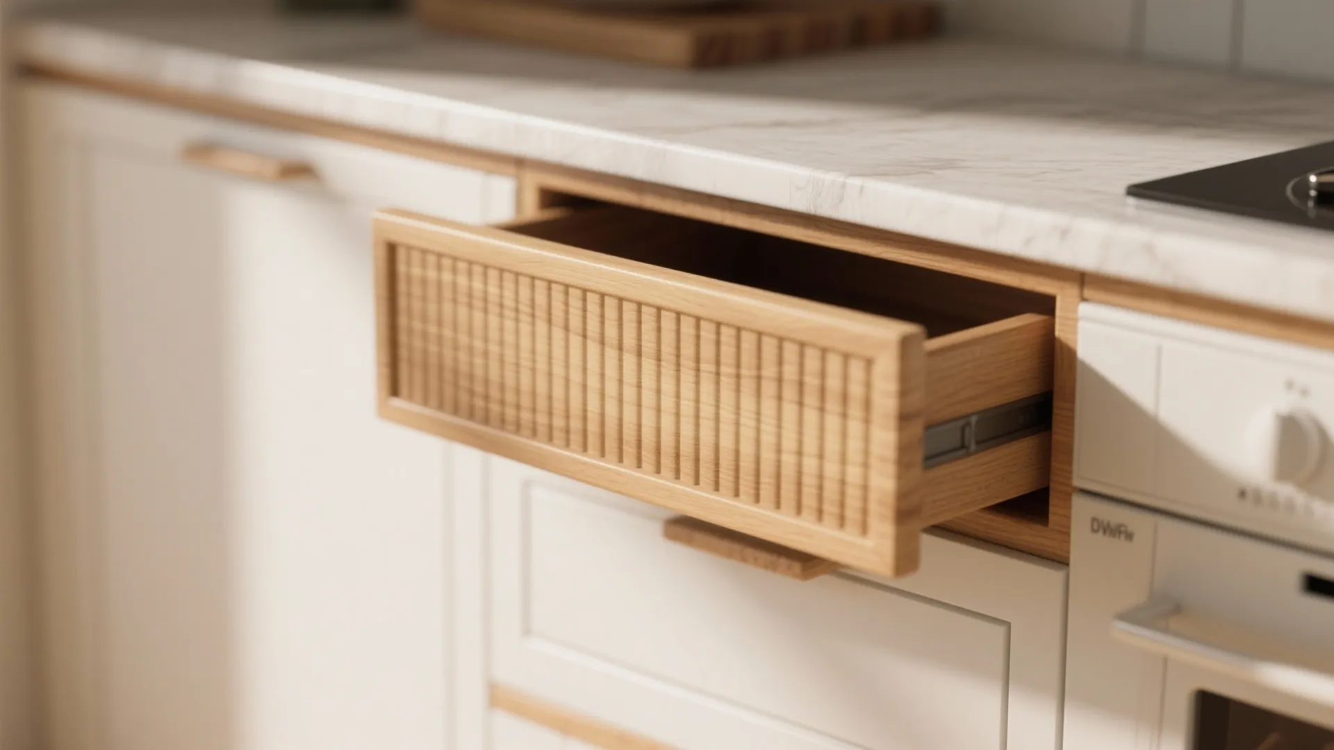 Warm Wood Accents Without the Bulk