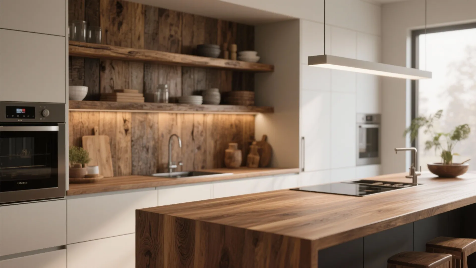 Wood Accents for Warmth