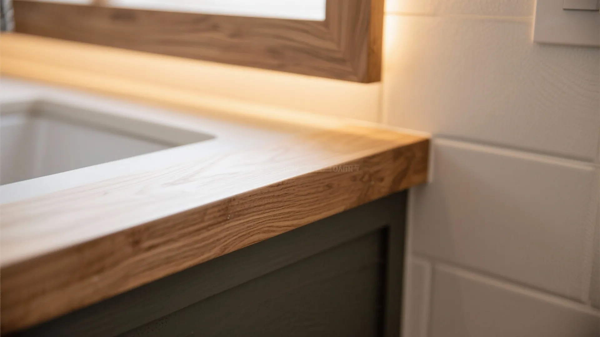 Warm Wood Accents under Layered Lighting