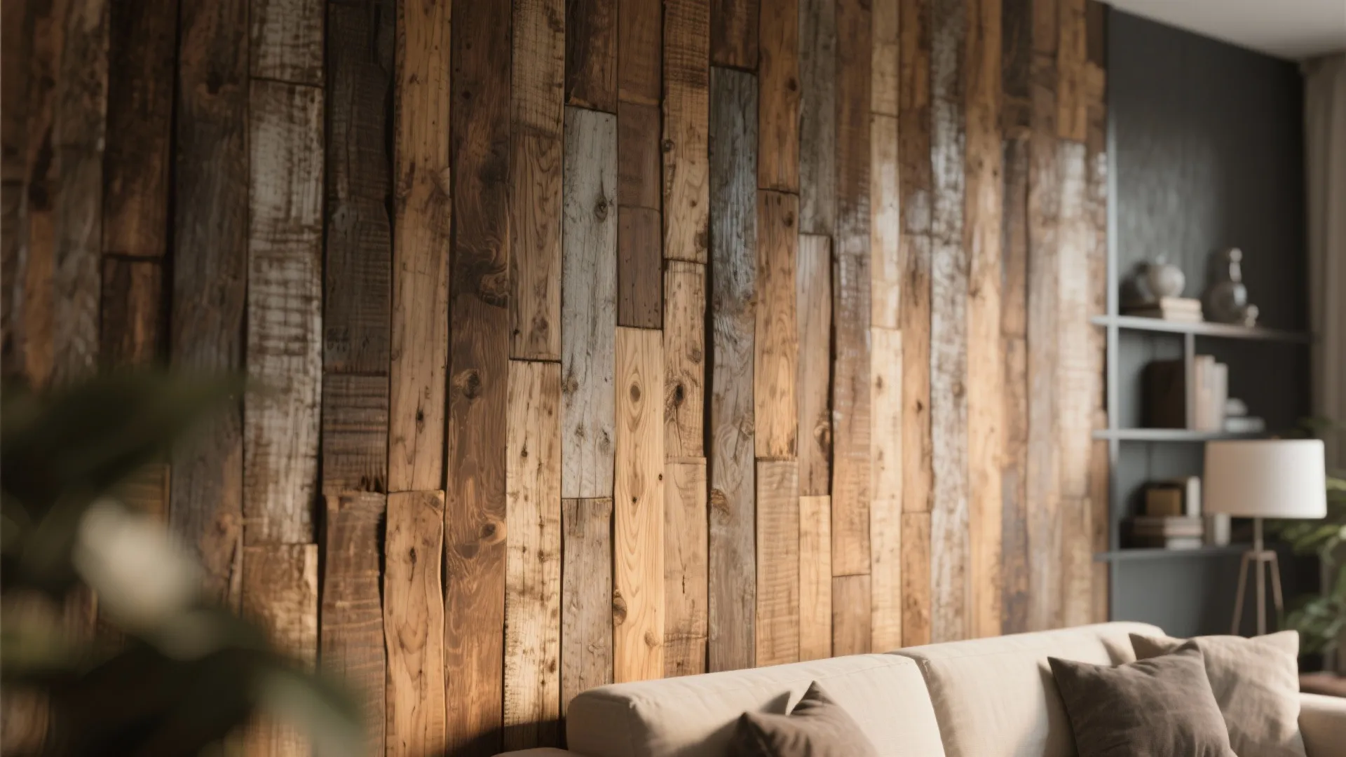 Accent Wall in Textured Material