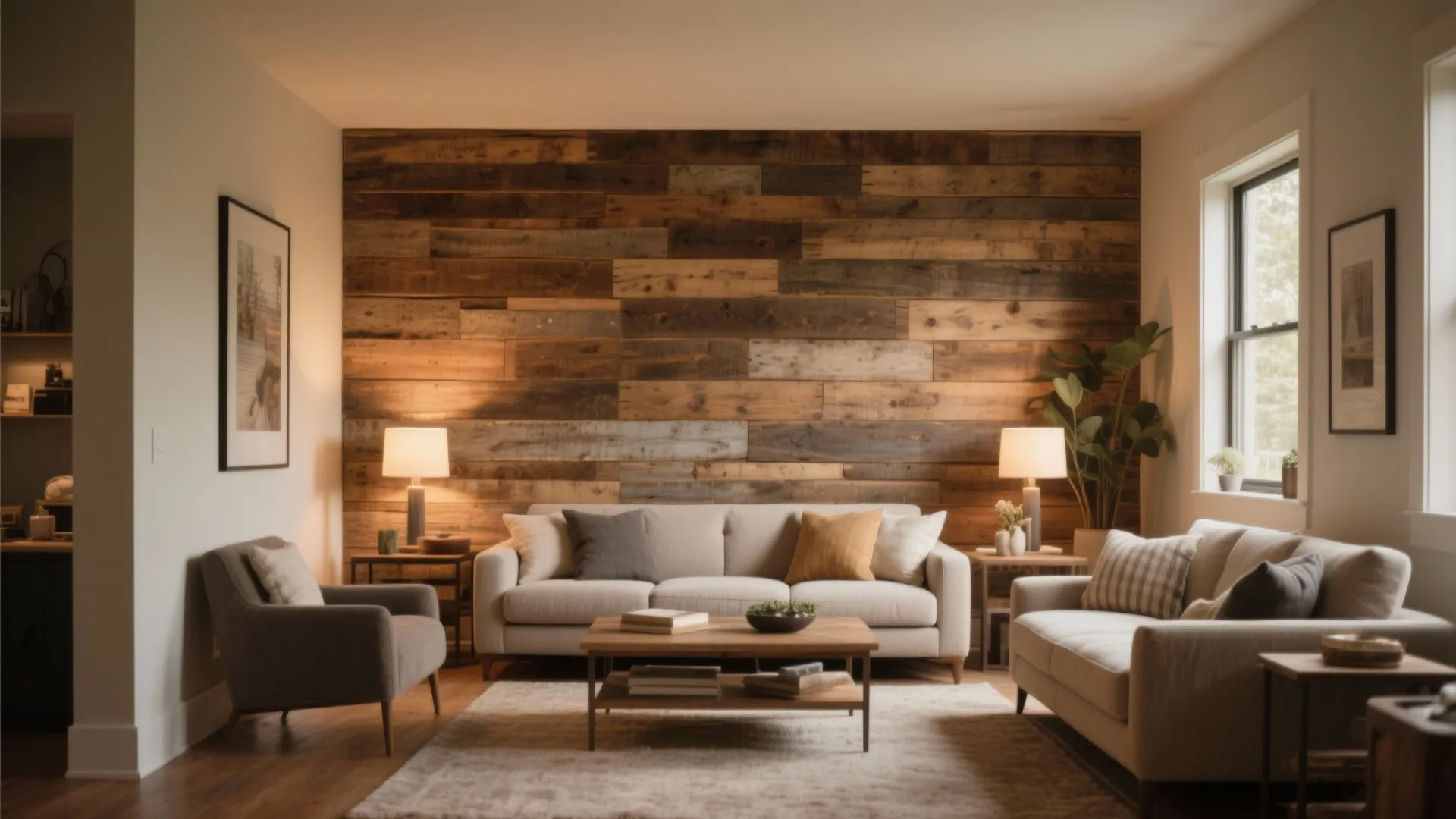 Textured accent wall