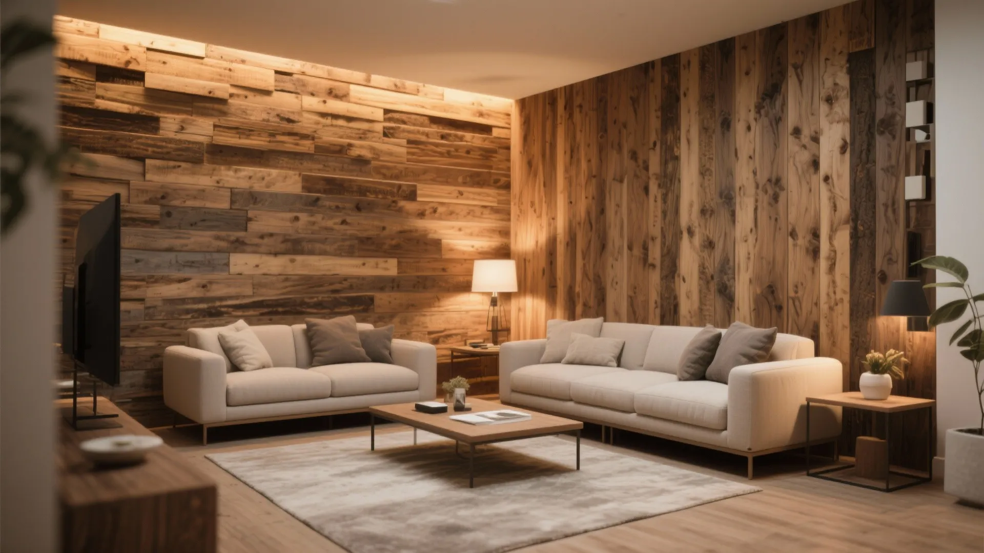 Accent wall with texture