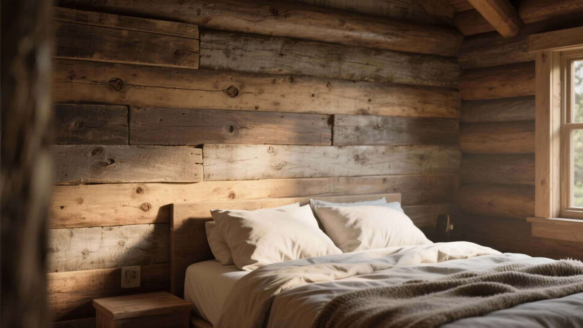 Rustic Wooden Accent Wall