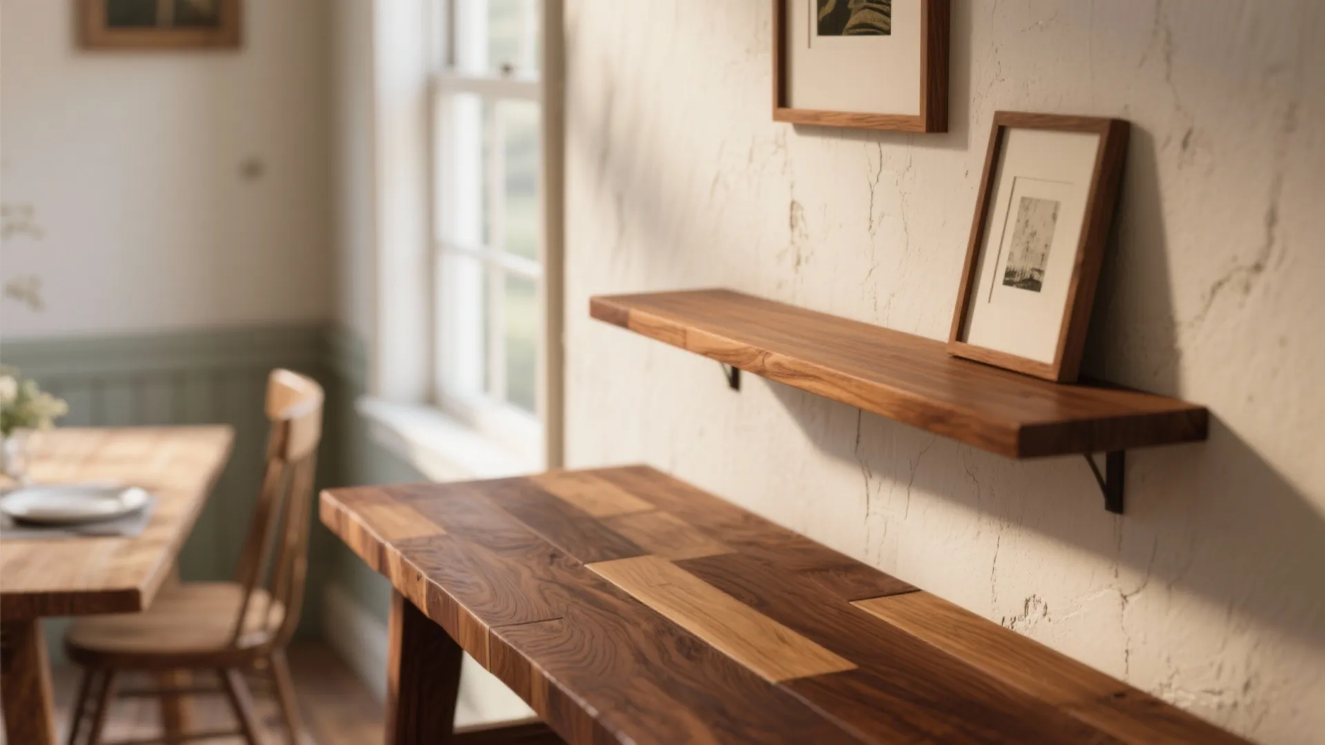 Wood Accents to Soften Scale and Add Warmth