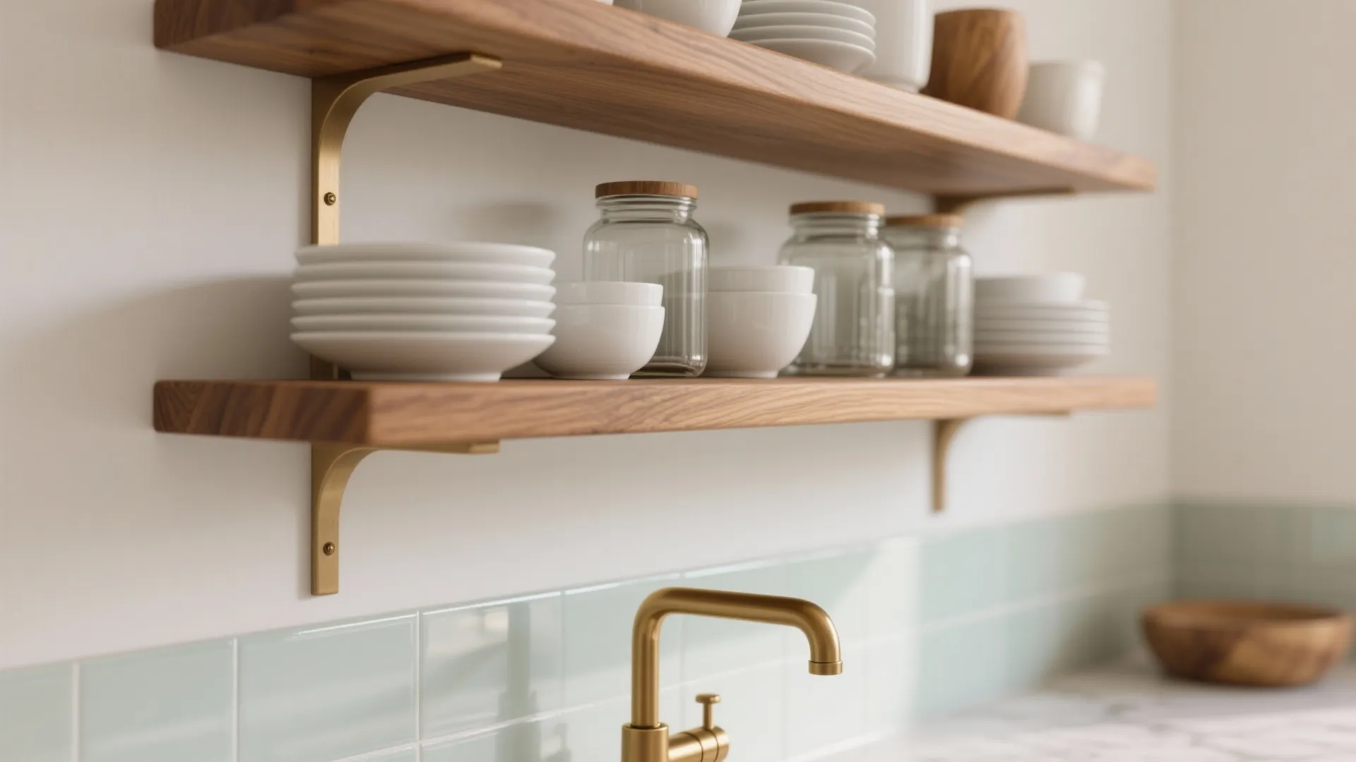 Warm Wood Accents to Soften a Compact Space