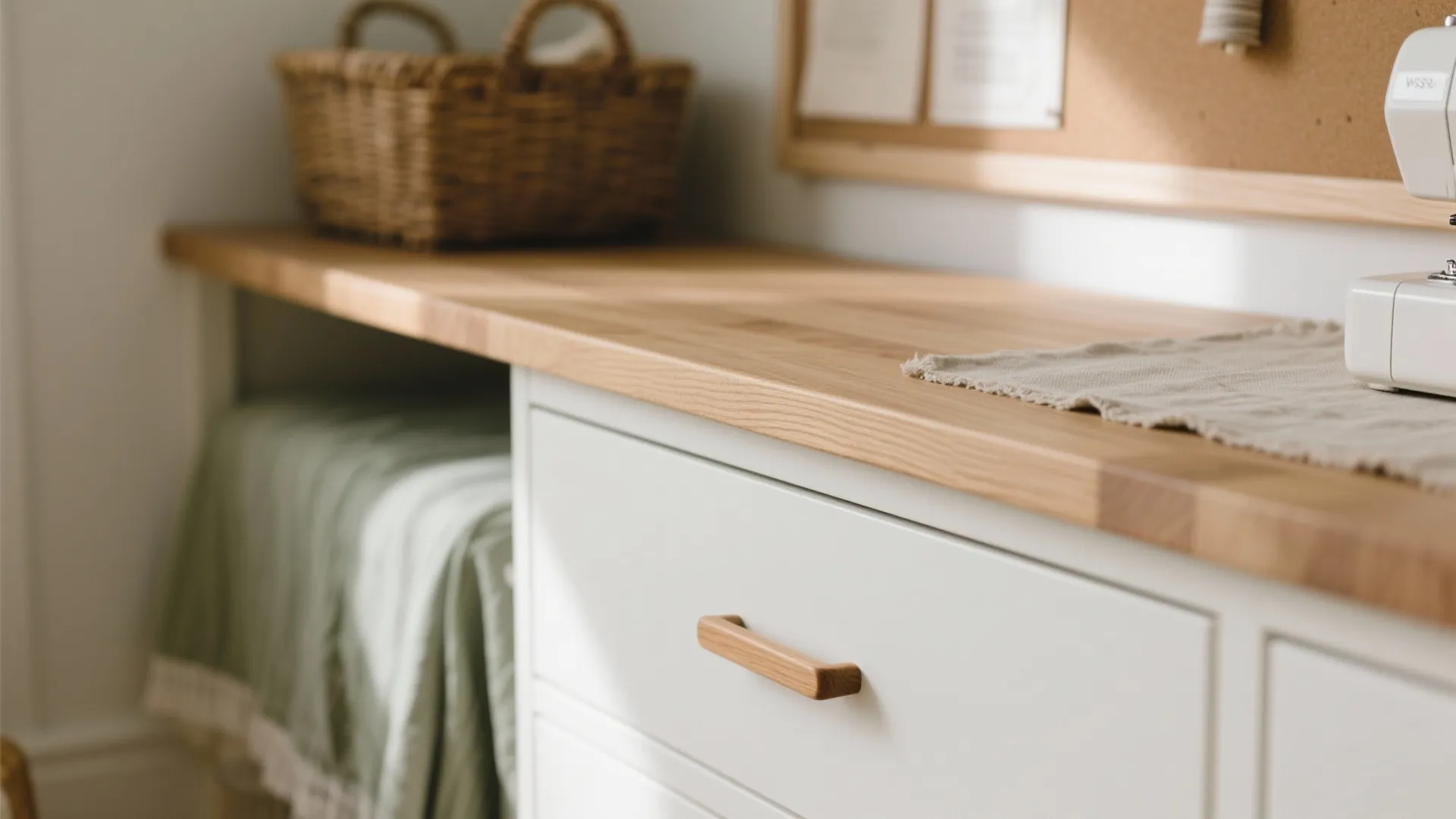 Warm Wood Accents to Calm the Workspace
