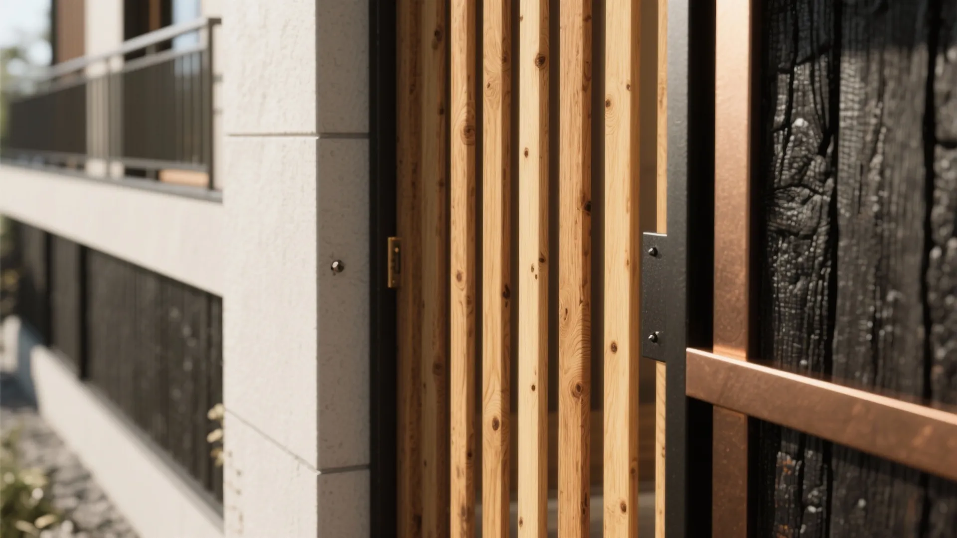 Warm Wood Accents and Textured Panels