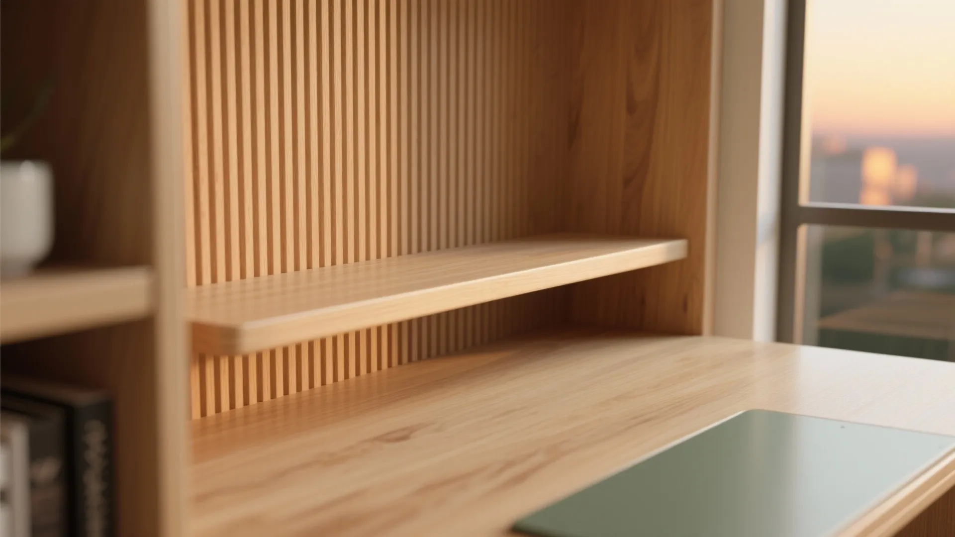 Warm Wood Accents for Calm, Not Clutter