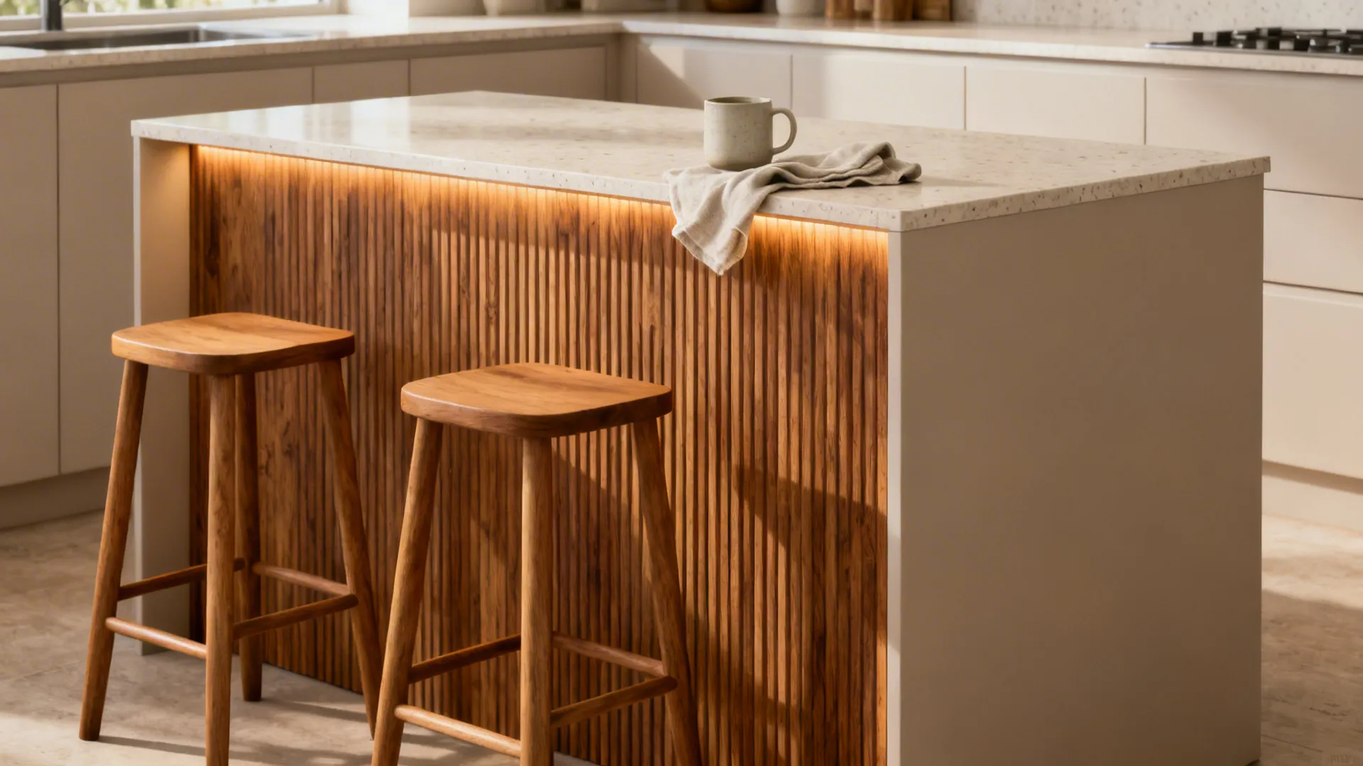 Warm Wood Accents for Human Comfort