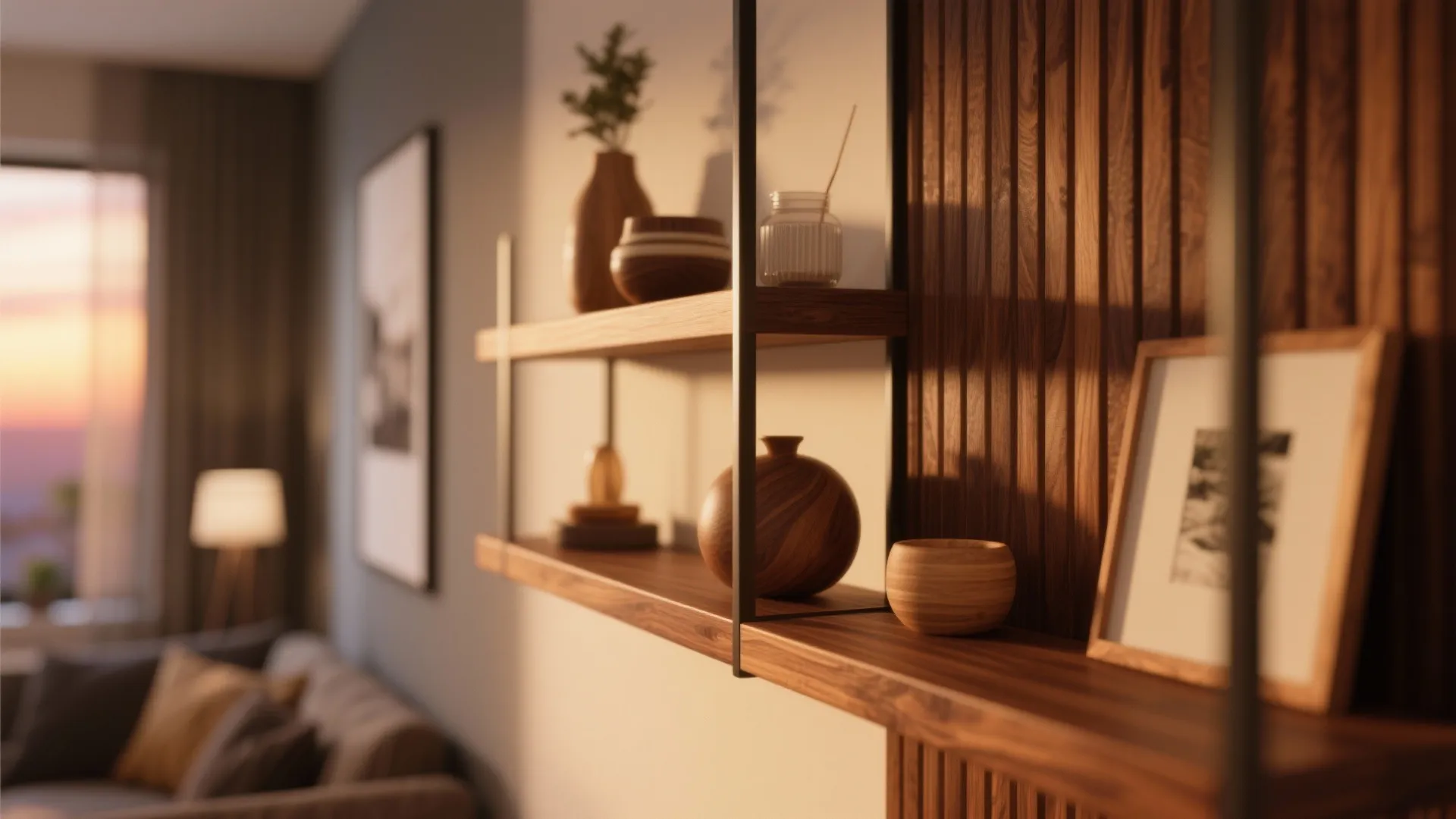 Warmth Through Wood Accents