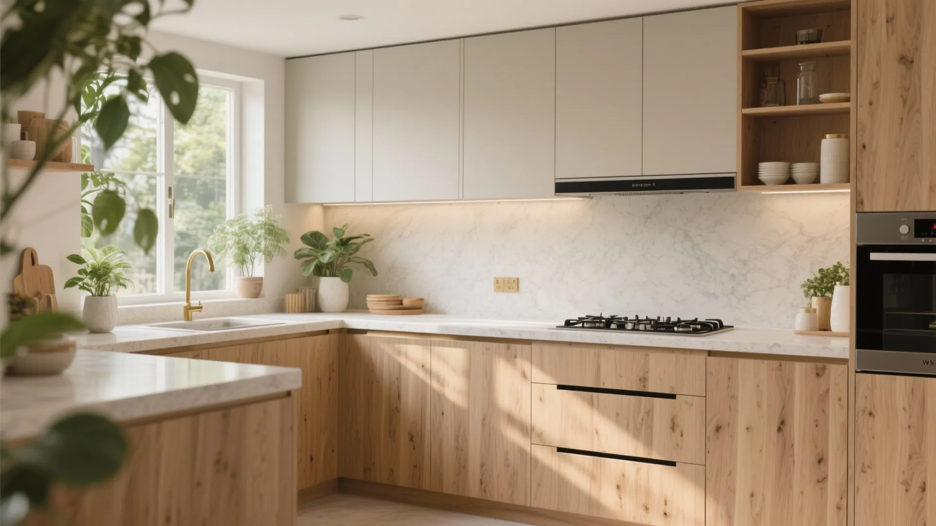 Warm Wood Accents Without Overheating the Space