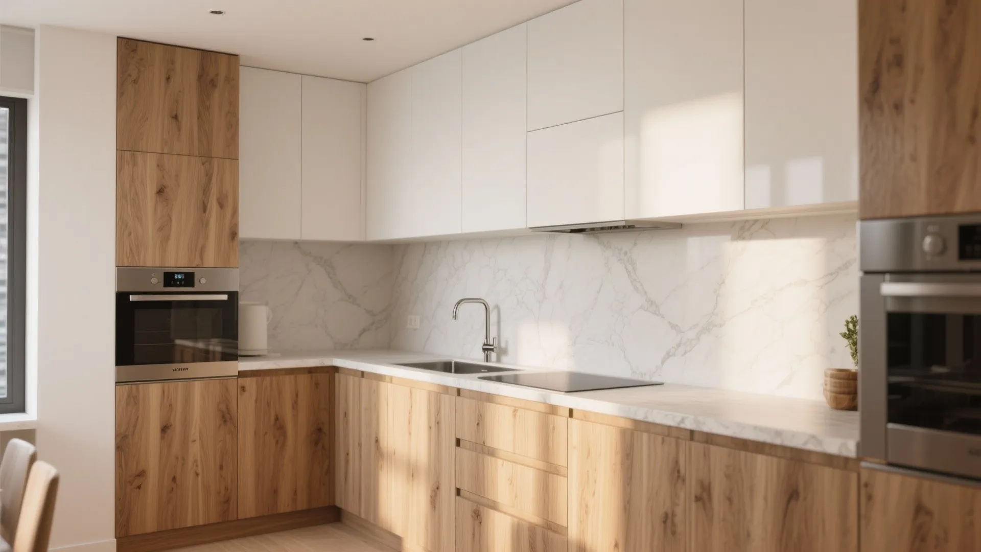 Warm Wood Accents Without Bulk