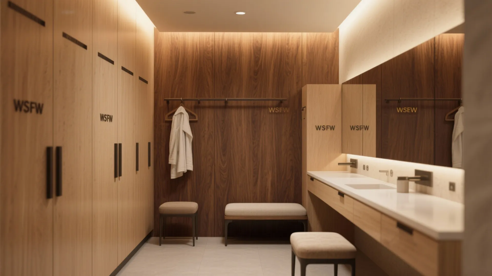 Wood accents for warmth