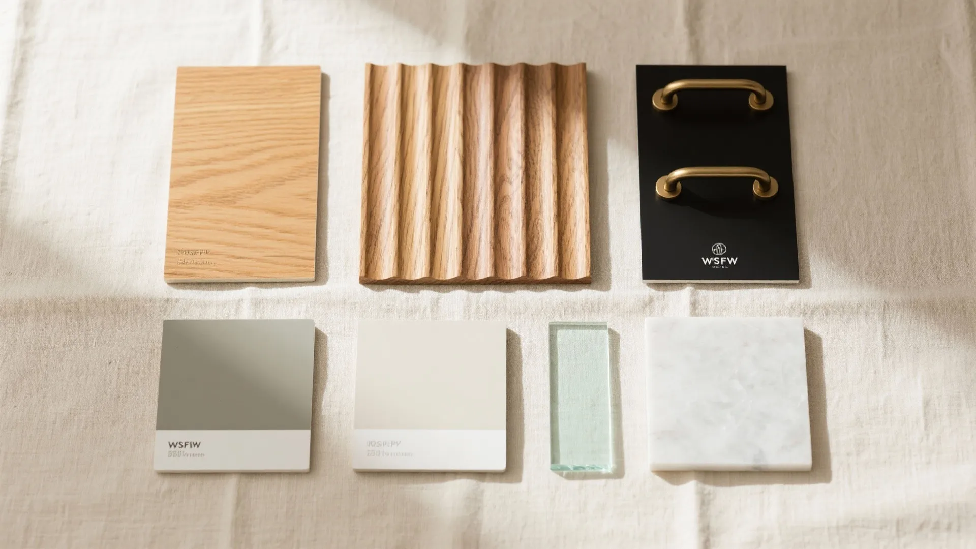 Warmth from layered wood accents