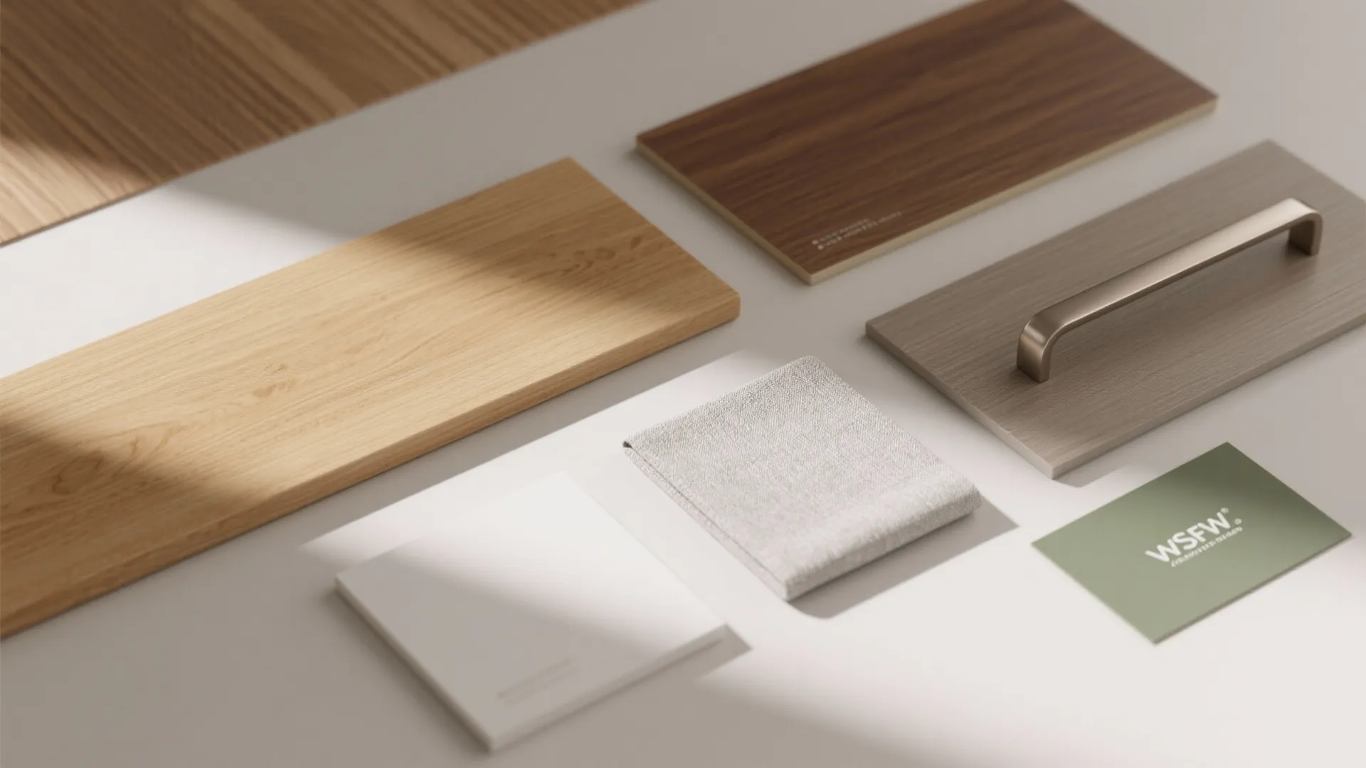 Warm wood accents for comfort without heaviness