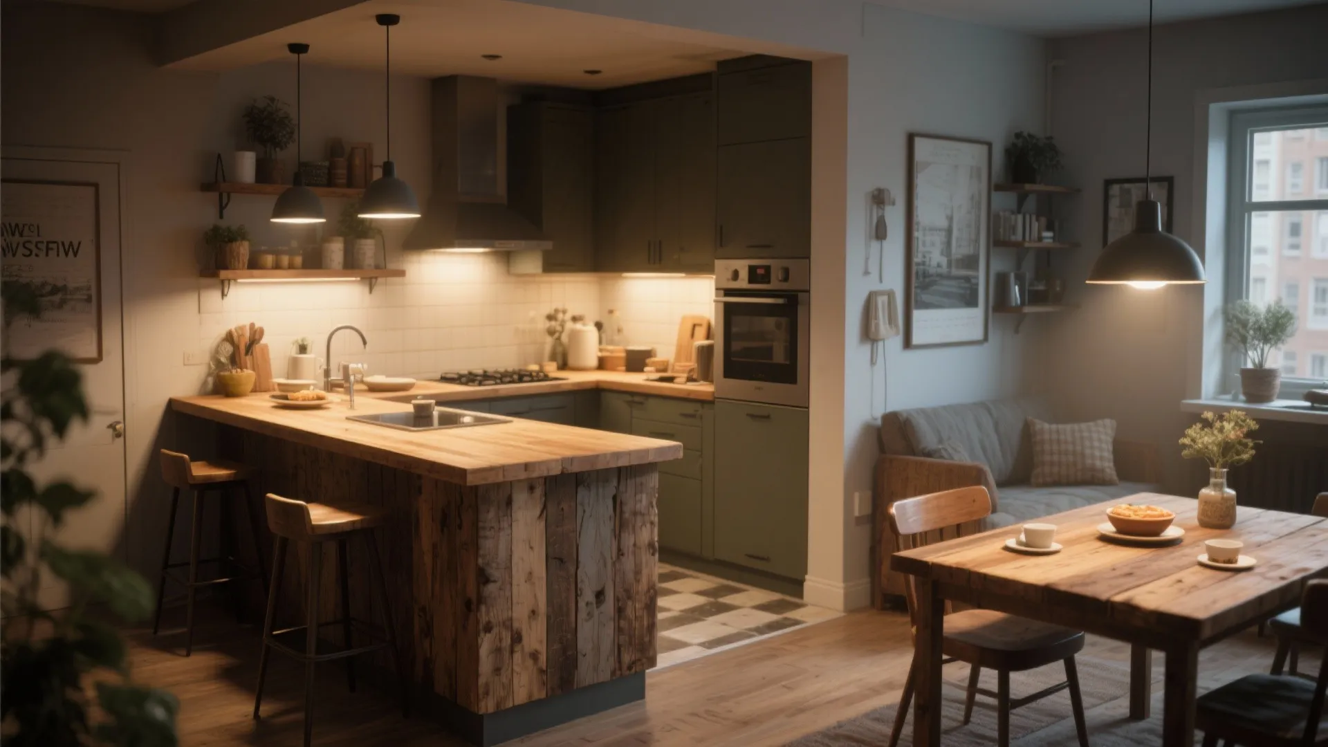 Wood Accents for a Warm Atmosphere