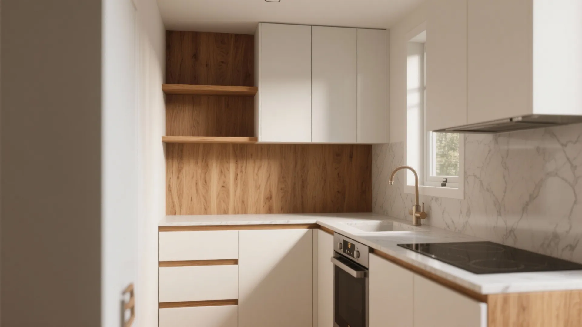 Warmth with wood accents