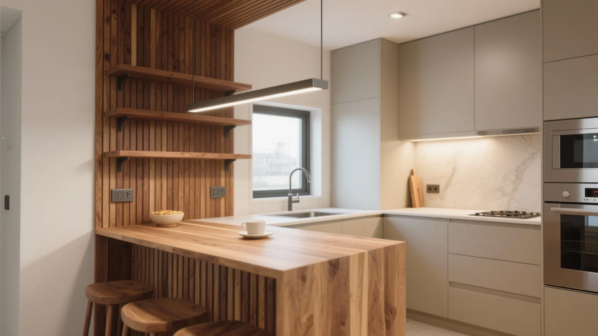 Warmth with Wood Accents