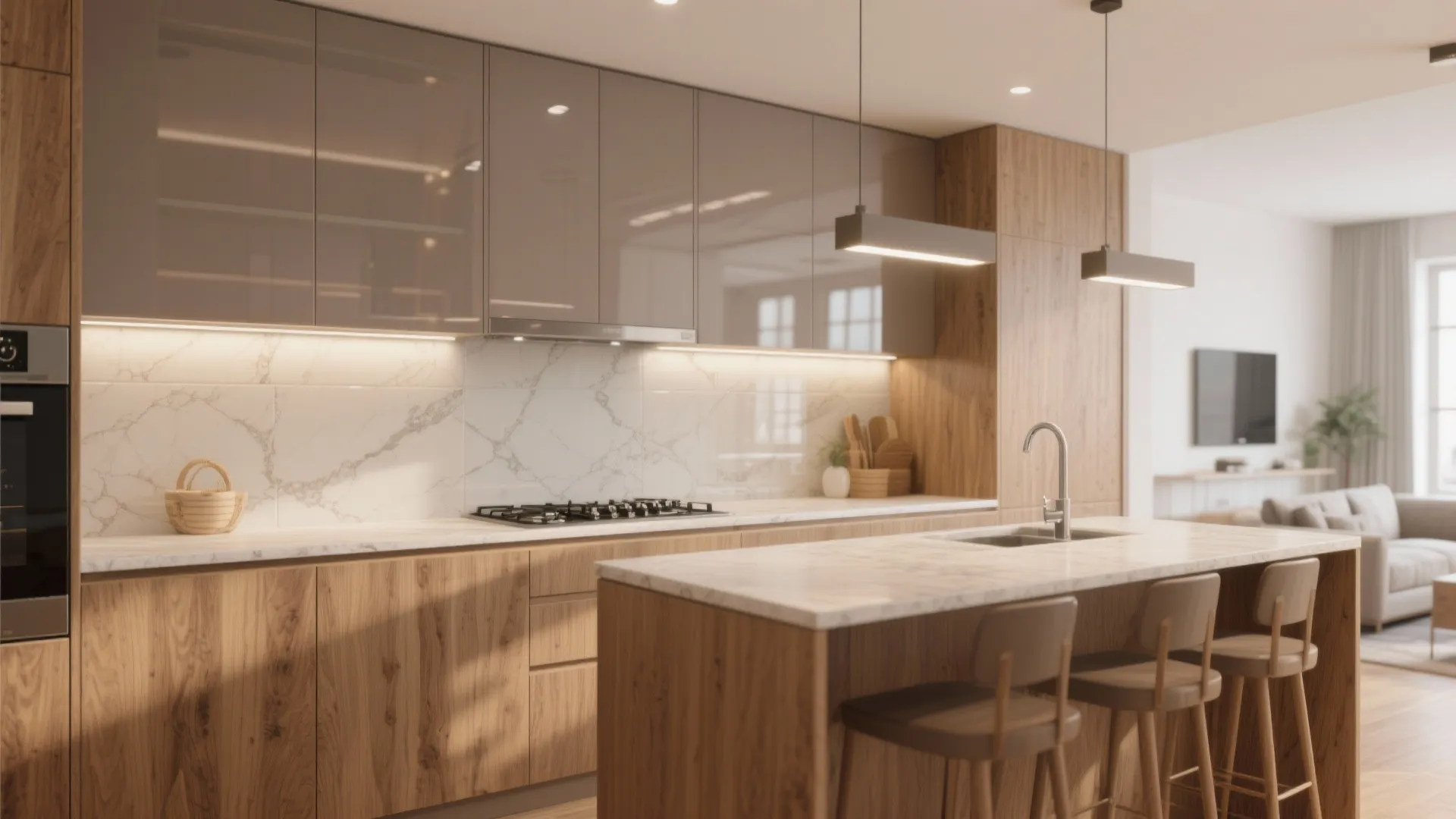 Wood Accents That Survive Indian Kitchens