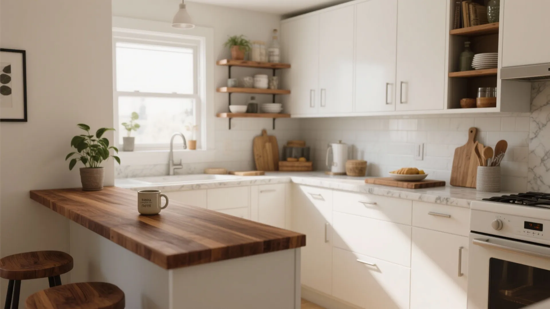 3. Warm it up with wood accents