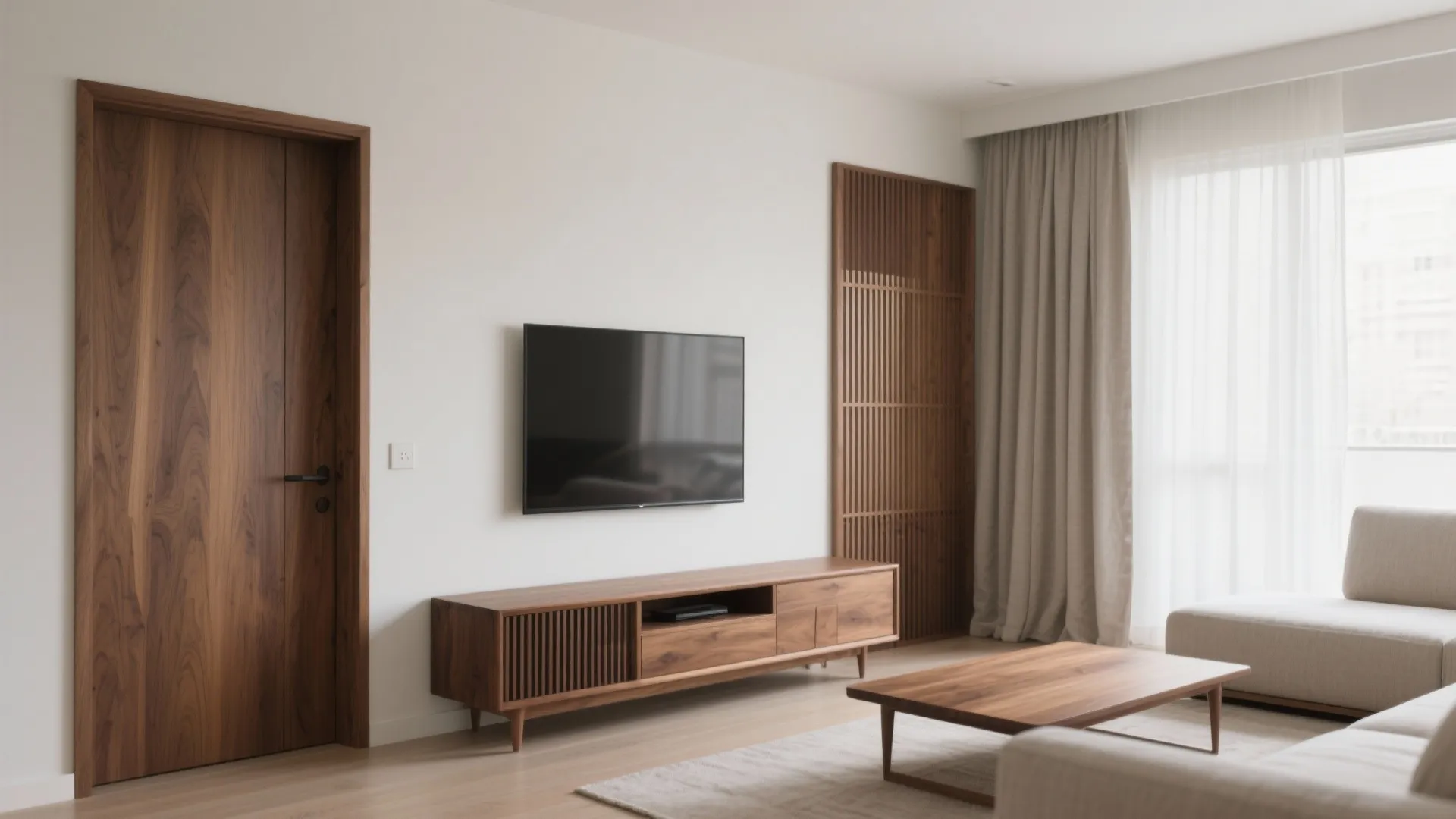 Natural Wood Accents Bring Warmth Without Bulk
