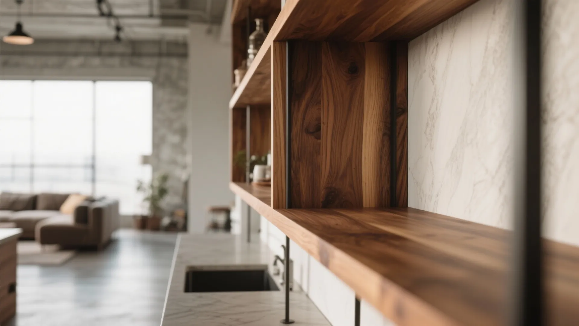 4. Warmth Through Wood Accents