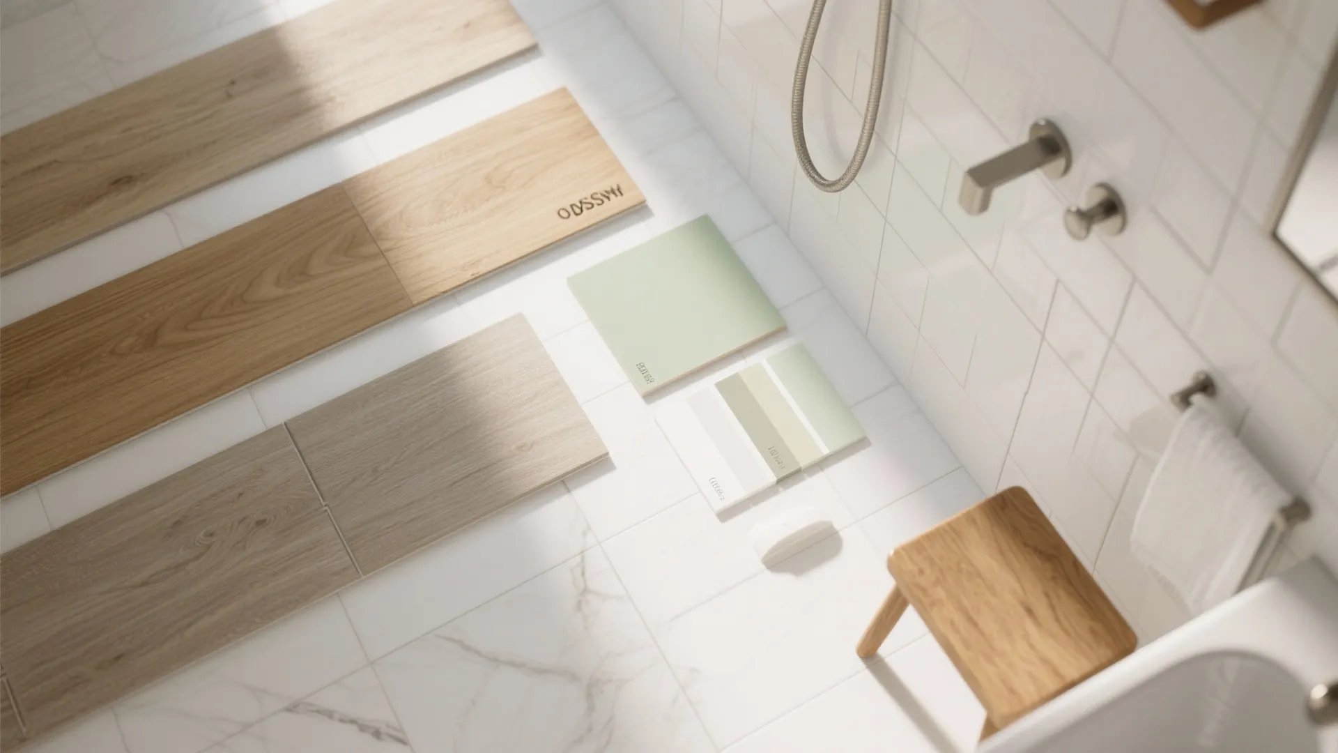 4) Warm wood accents (with water-smart materials)