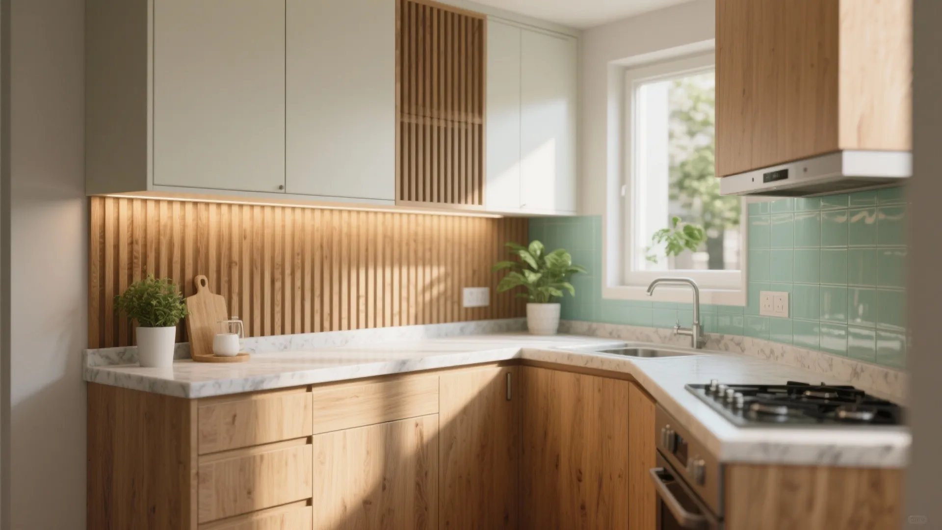 Warmth of Wood Accents without Overdoing It