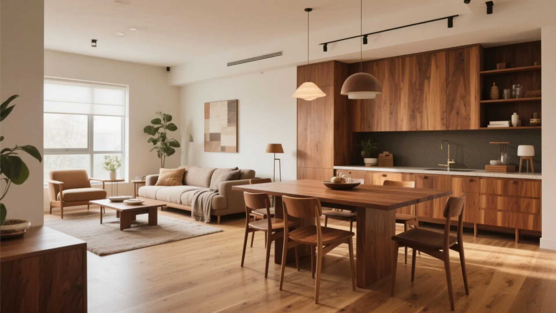 Wood Accents for Warmth