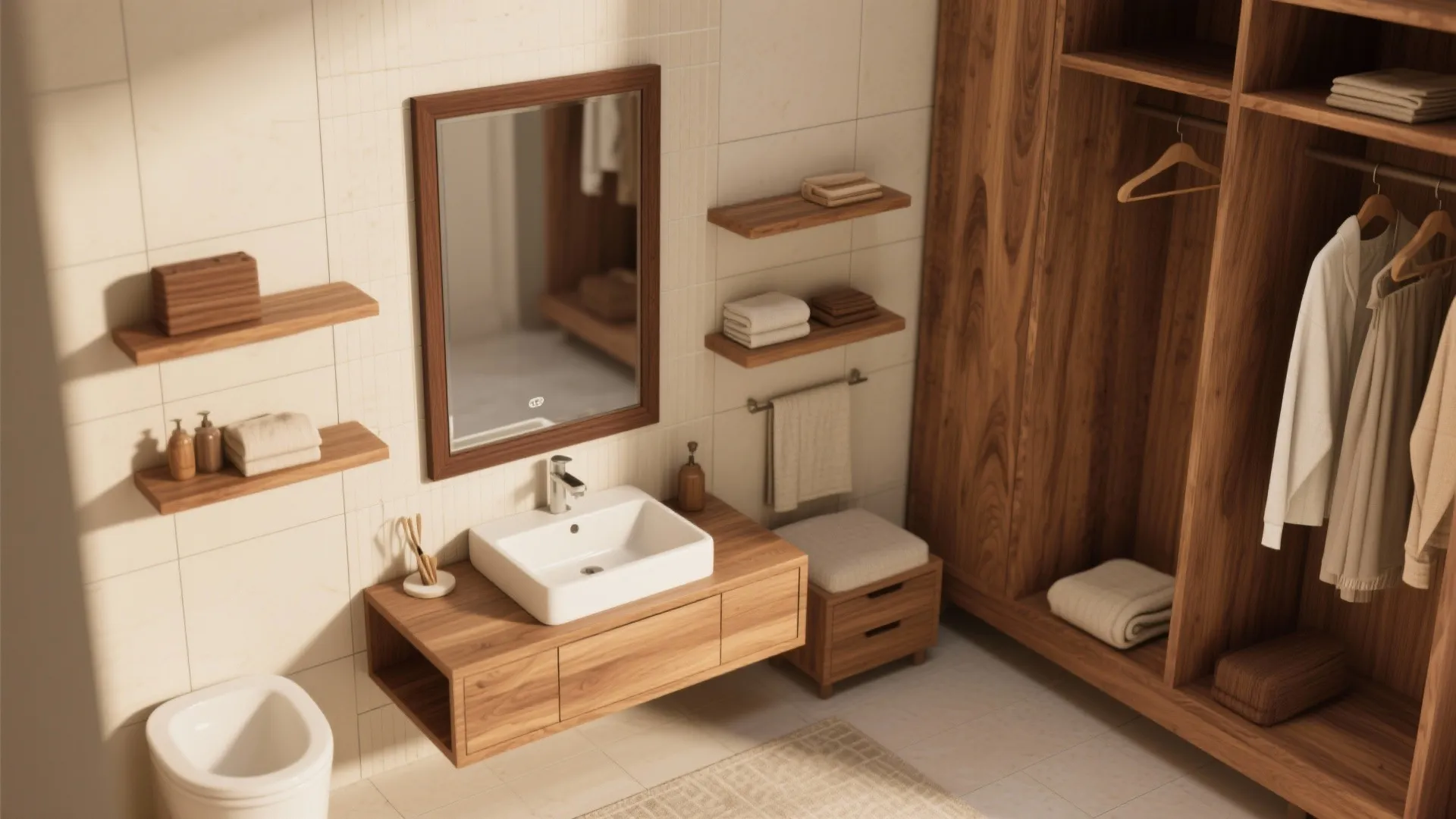 Wood Accents for Warmth