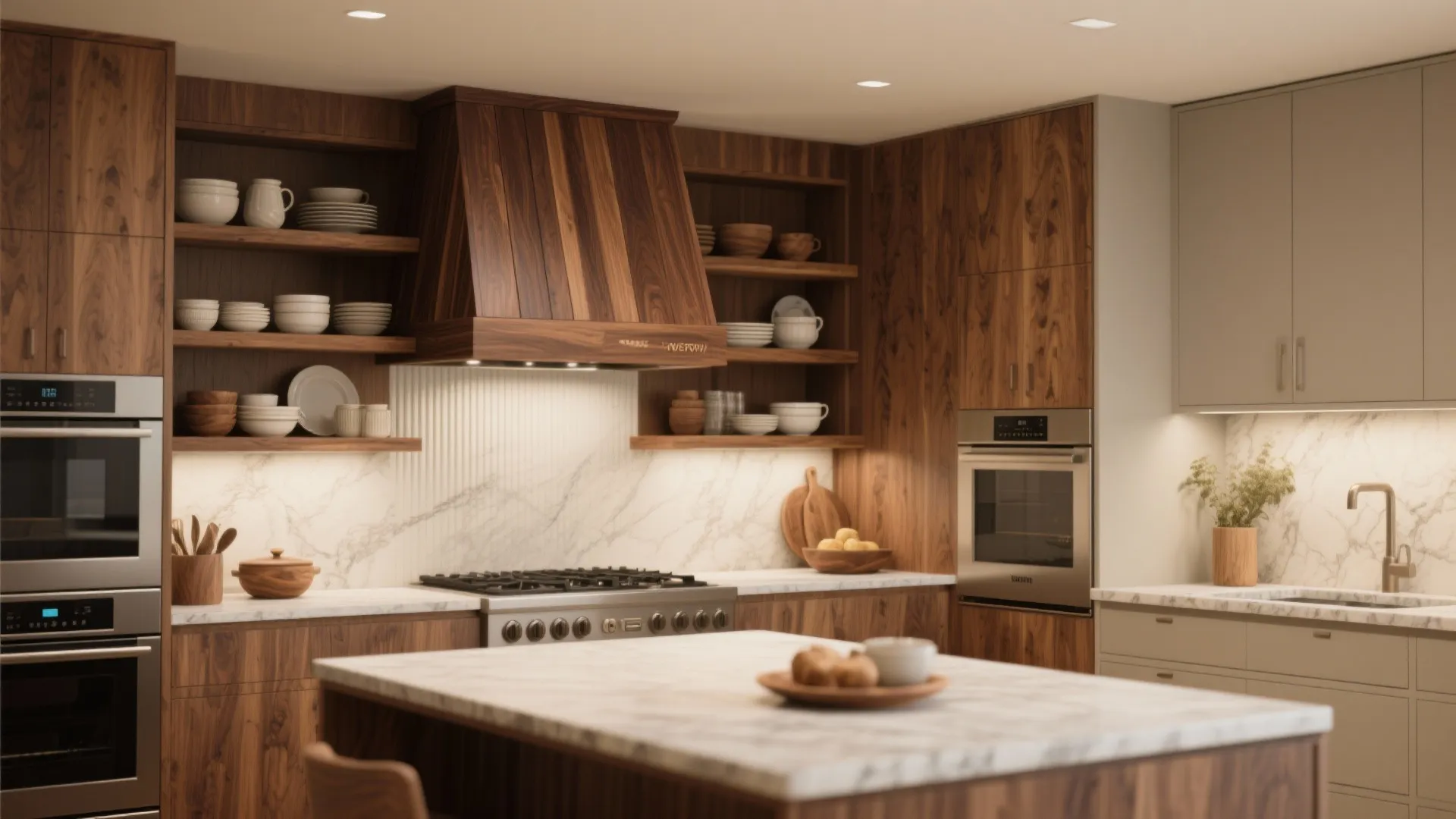 Warmth Through Wood Accents