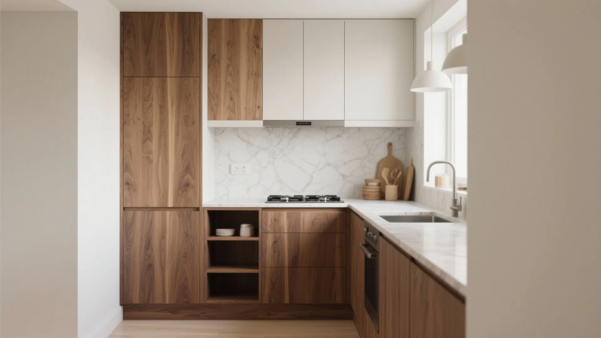 Warmth and Texture with Wood Accents