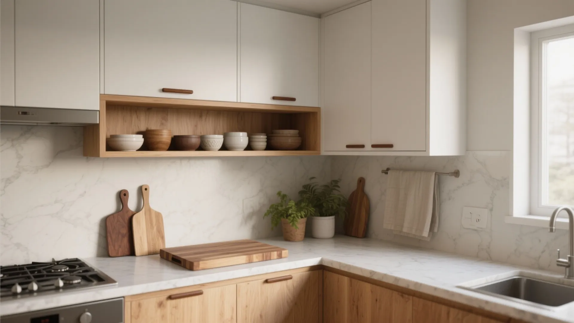 Warmth with Real Wood Accents